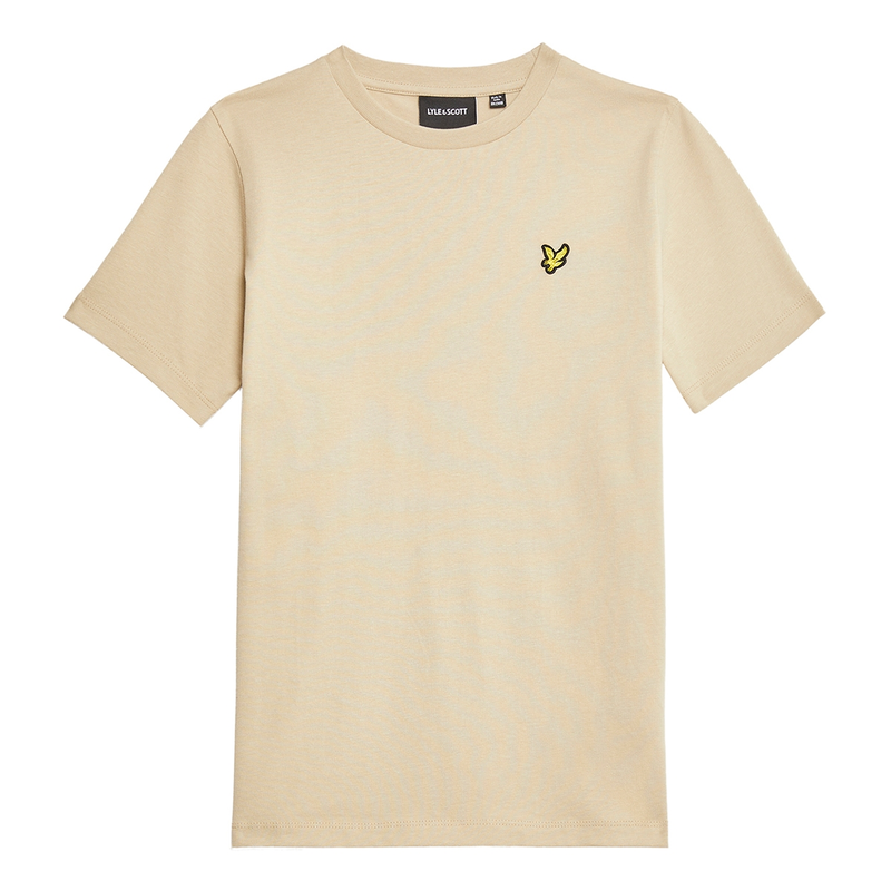 Jongens T-shirt TSB2000V plain shirt Lyle and Scott MIDDEN GRIJS