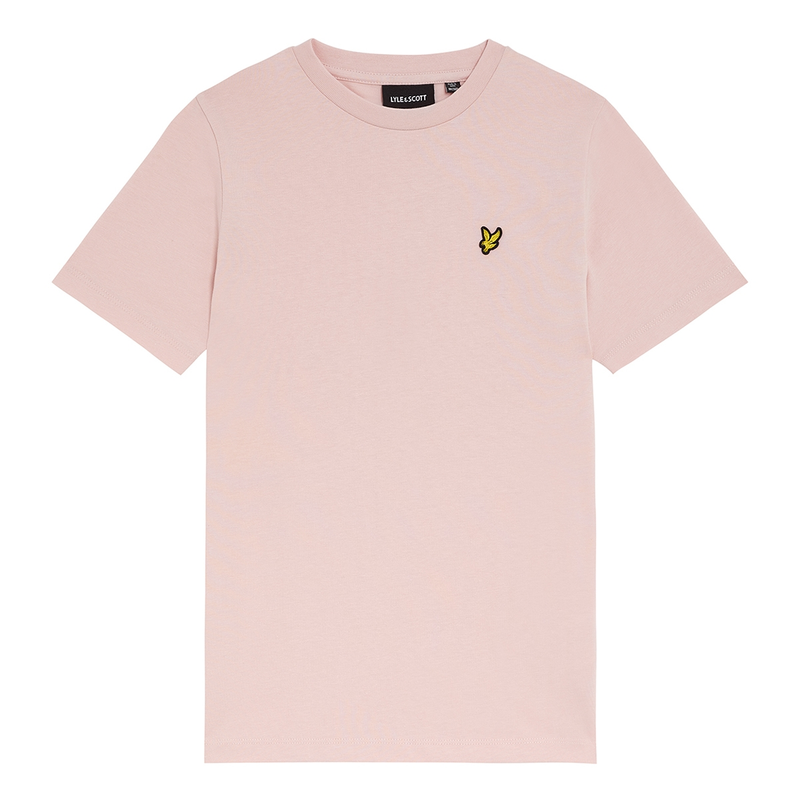 Jongens T-shirt TSB2000V plain shirt Lyle and Scott ROZE