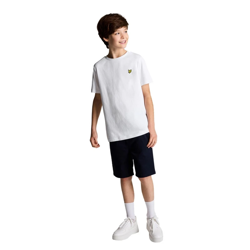 Jongens T-shirt TSB2000V tshirt Lyle and Scott Wit
