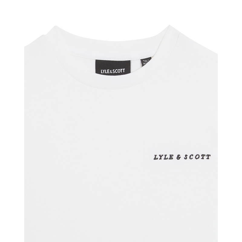 Jongens T-shirt TSB2012V Shirt Lyle and Scott Wit