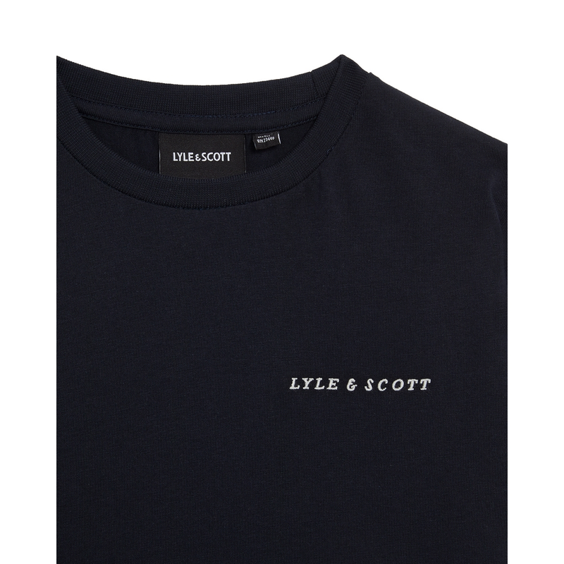 Jongens T-shirt TSB2012V Shirt Lyle and Scott NAVY
