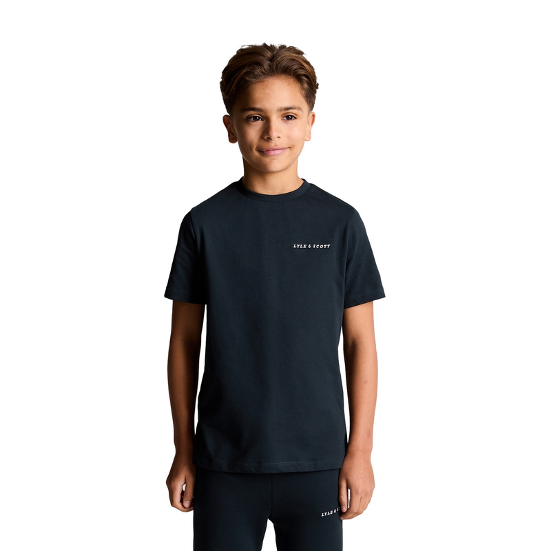 Jongens T-shirt TSB2012V Shirt Lyle and Scott NAVY