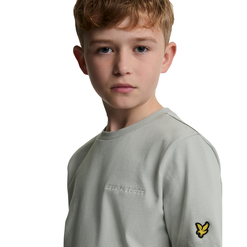 Jongens T-shirt TSB2012V Shirt Lyle and Scott LICHT GRIJS