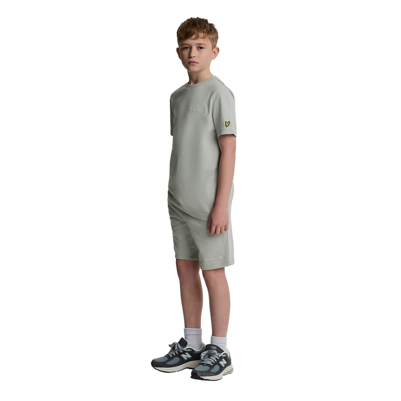 Jongens T-shirt TSB2012V Shirt Lyle and Scott LICHT GRIJS