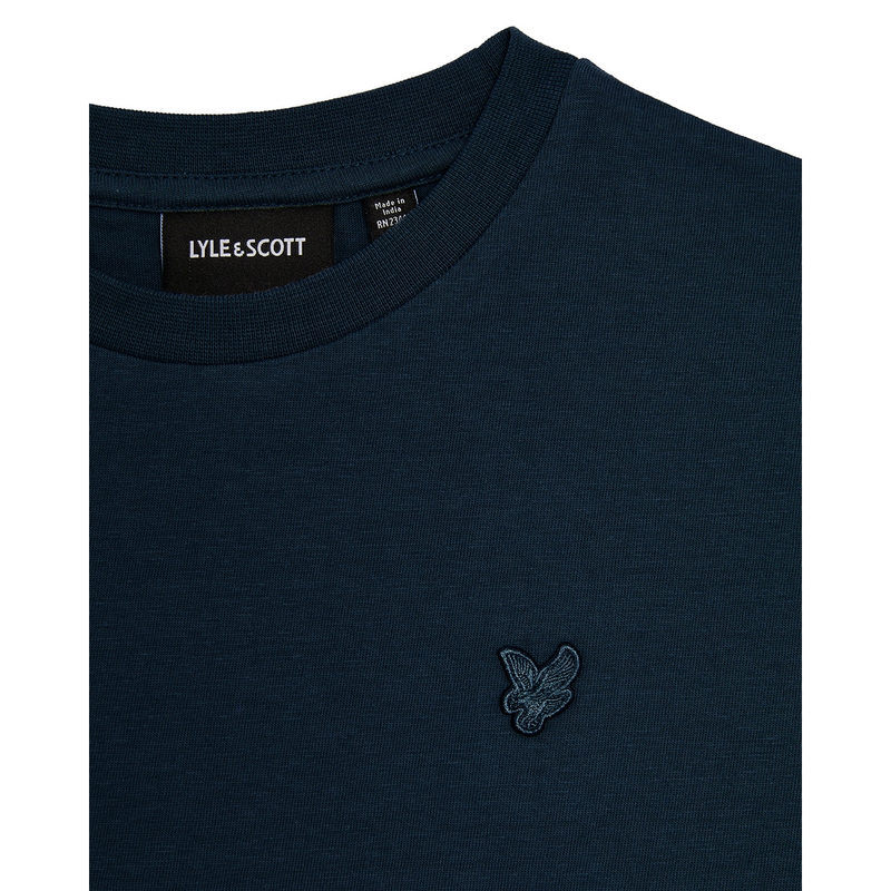 Jongens T-shirt TSB2205V Linen shirt Lyle and Scott NAVY