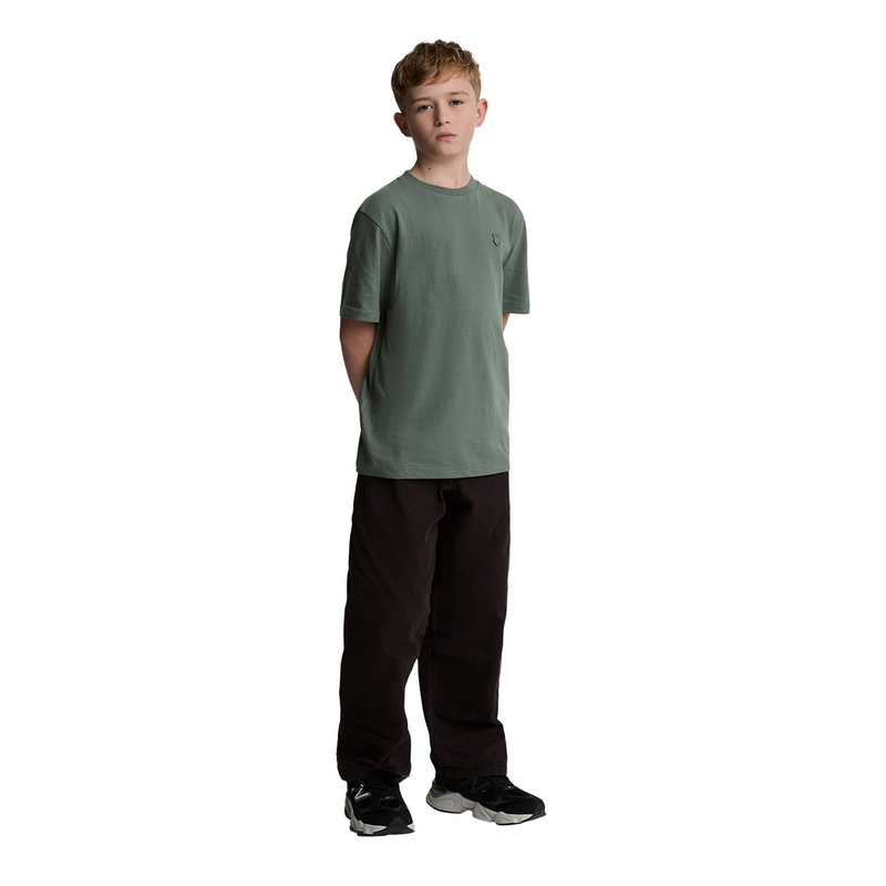 Jongens T-shirt TSB2205V Linen shirt Lyle and Scott GROEN