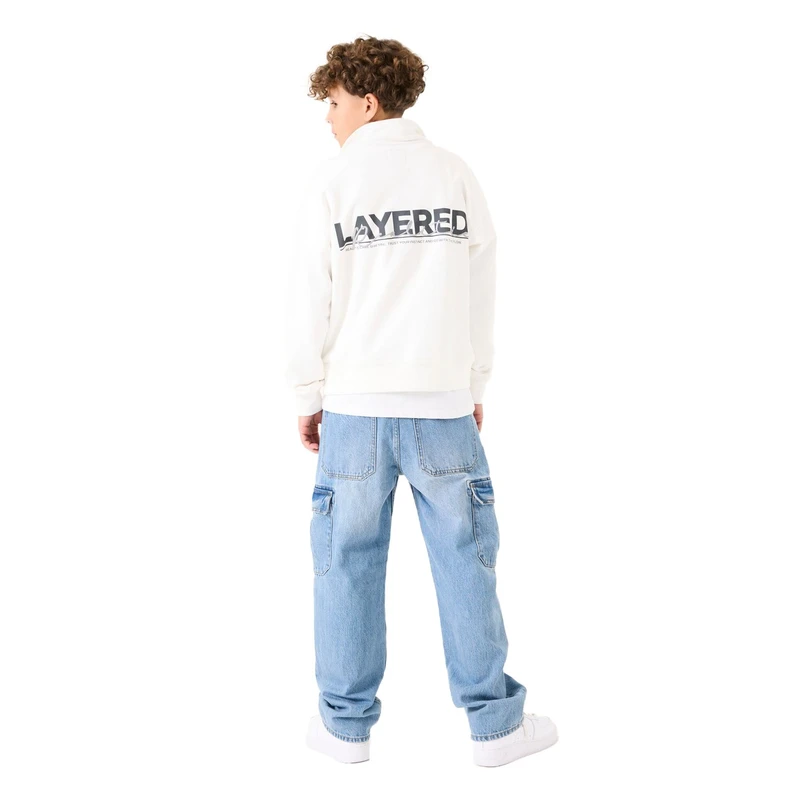 Jongens Trui B53464 Garcia OFF-WHITE