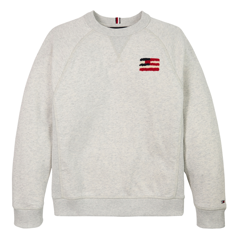 Jongens Trui KB0KB09571PMT Tommy Hilfiger Wit