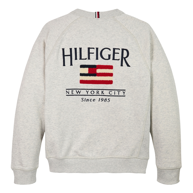 Jongens Trui KB0KB09571PMT Tommy Hilfiger Wit