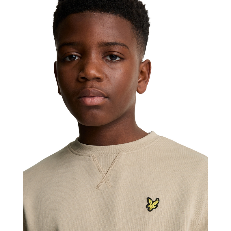 Jongens Trui MLB2000V Sweat Lyle and Scott LICHT GRIJS