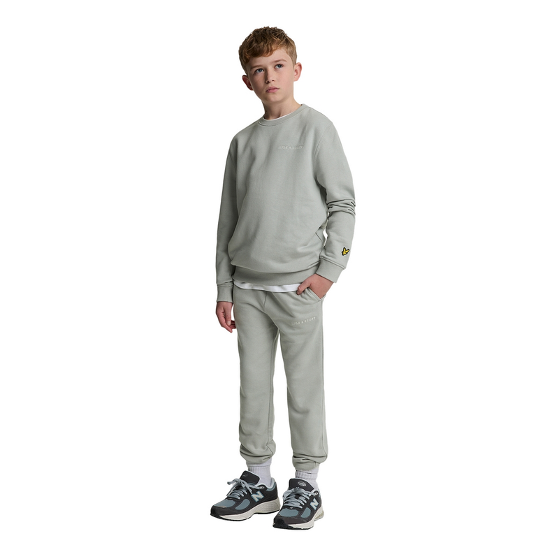 Jongens Trui MLB2019V Script Lyle and Scott LICHT GRIJS