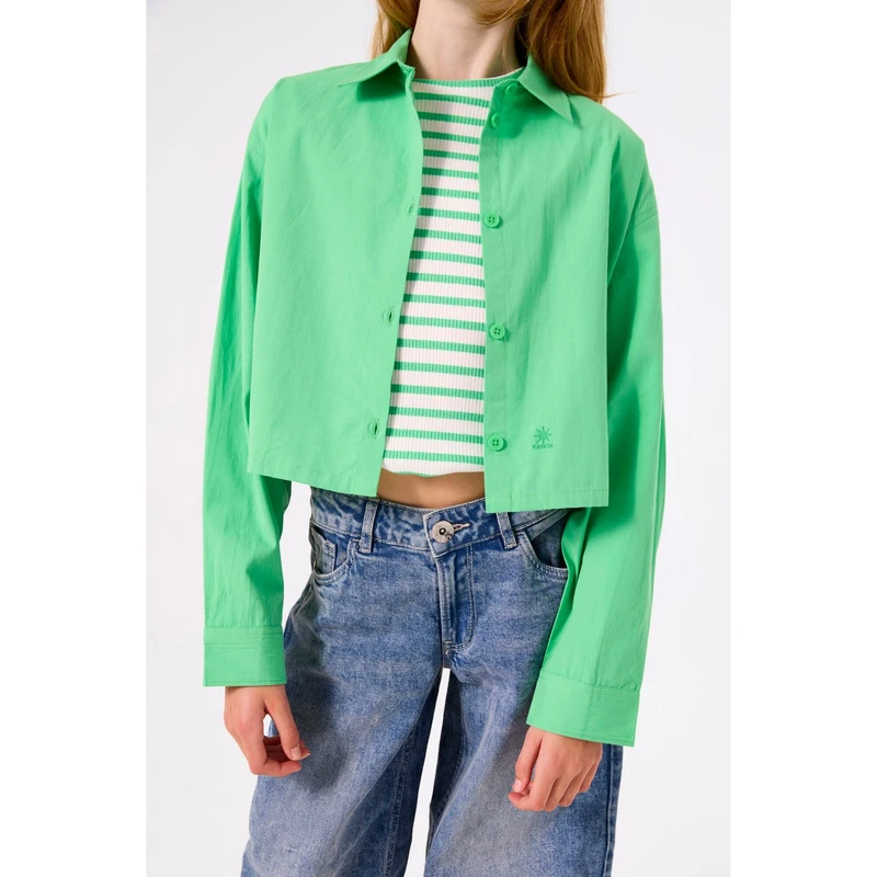 Meisjes Blouse A52631 Garcia GROEN