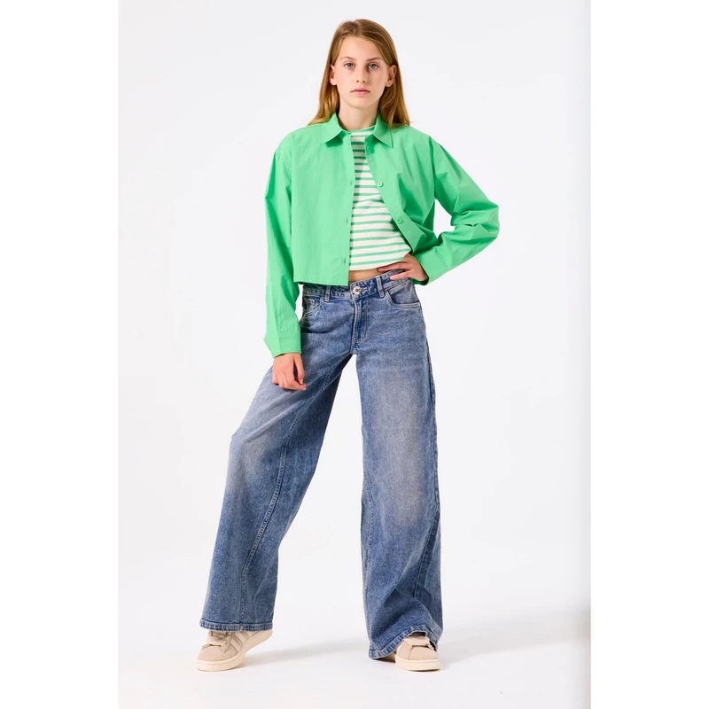 Meisjes Blouse A52631 Garcia GROEN