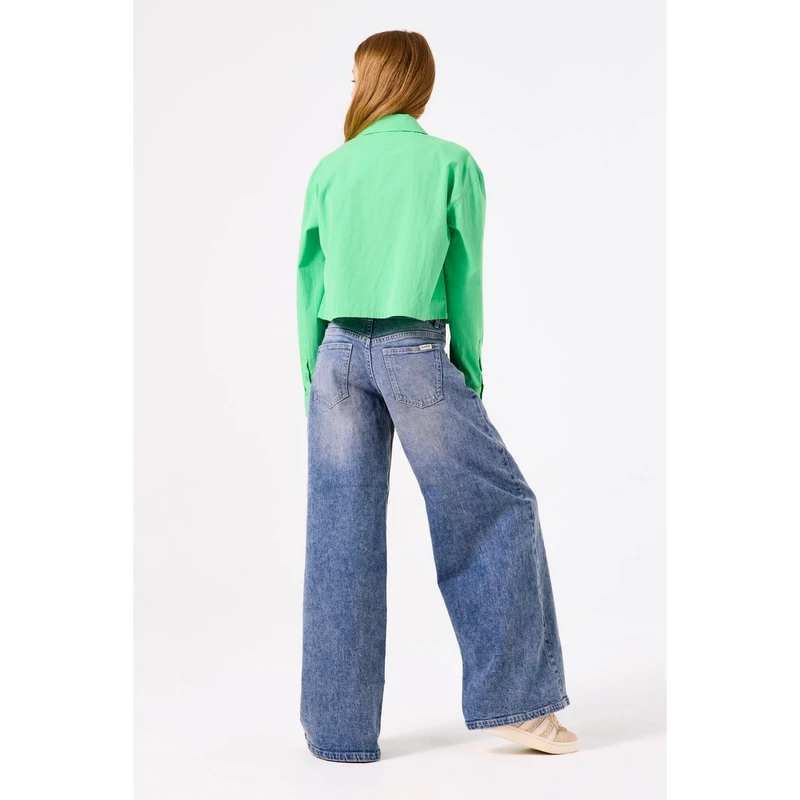 Meisjes Blouse A52631 Garcia GROEN