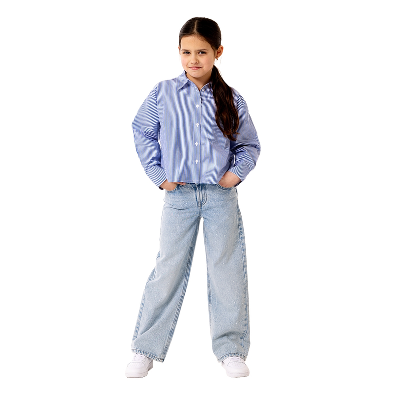 Meisjes Blouse KOGEMA Only WIT DESSIN