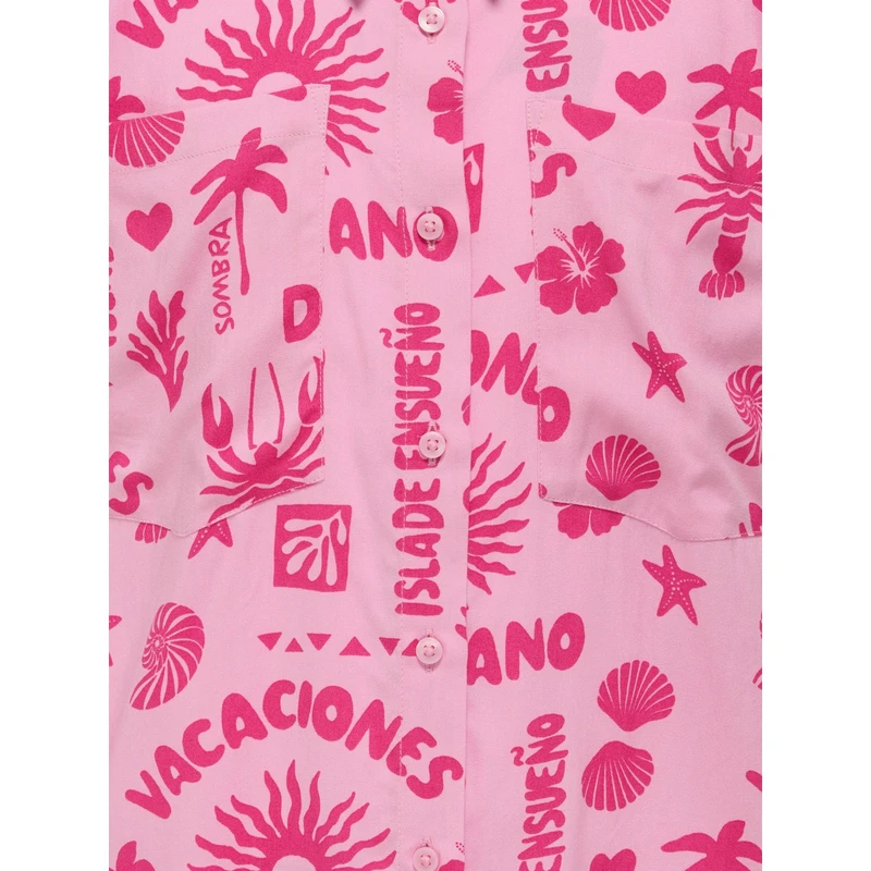 Meisjes Blouse KOGZALINA Only FUCHSIA