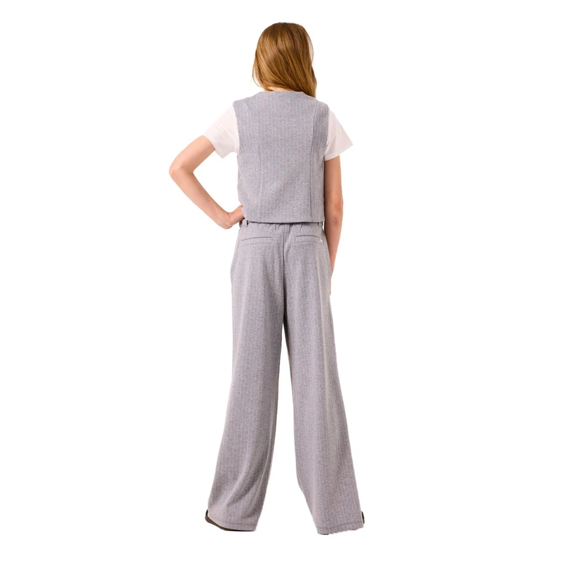 Meisjes Broek B52526 Garcia GRIJS DESSIN