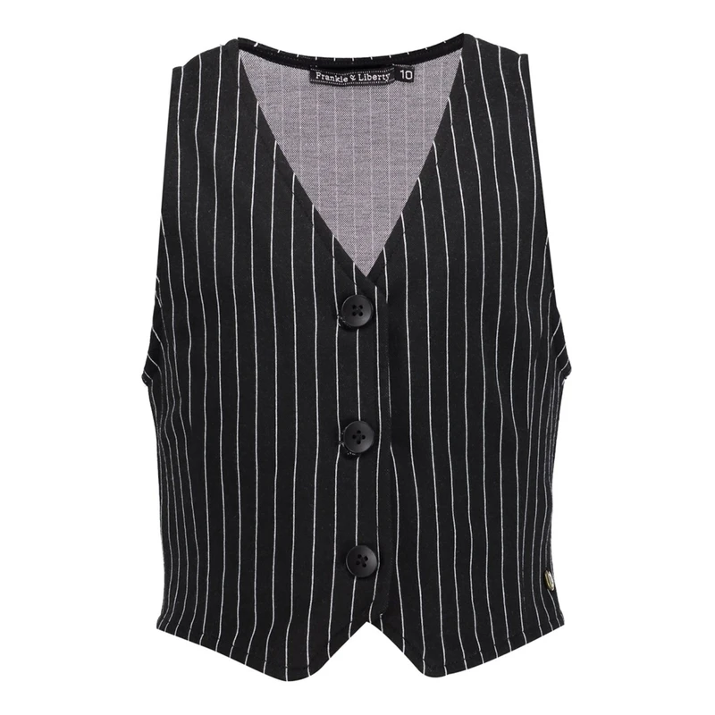 Meisjes Gilet FL23902 Lisa Frankie & Liberty ZWART DESSIN