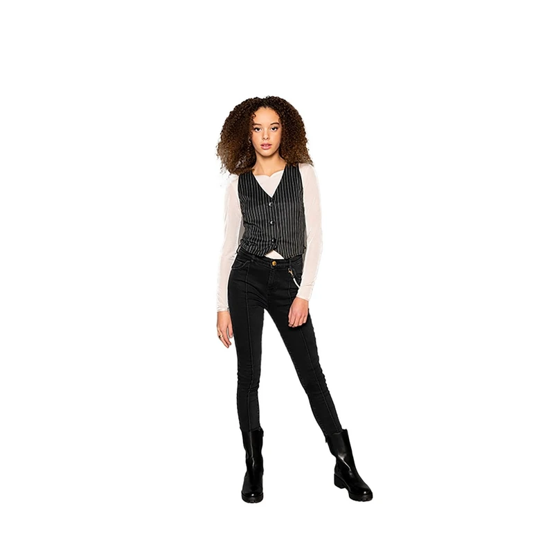 Meisjes Gilet FL23902 Lisa Frankie & Liberty ZWART DESSIN