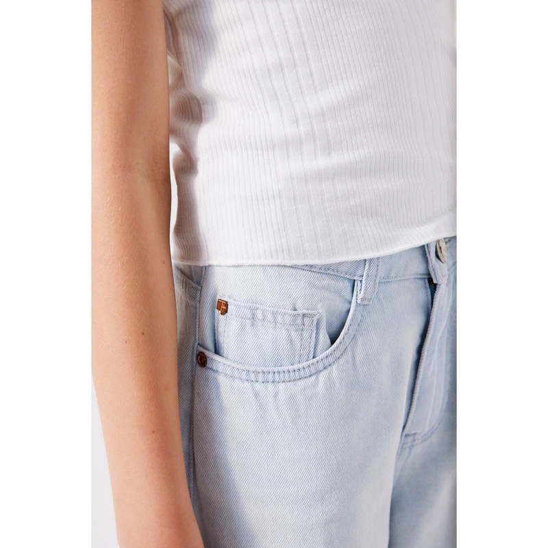 Meisjes Jeans 577 Garcia BLEACHED BLUE DENIM