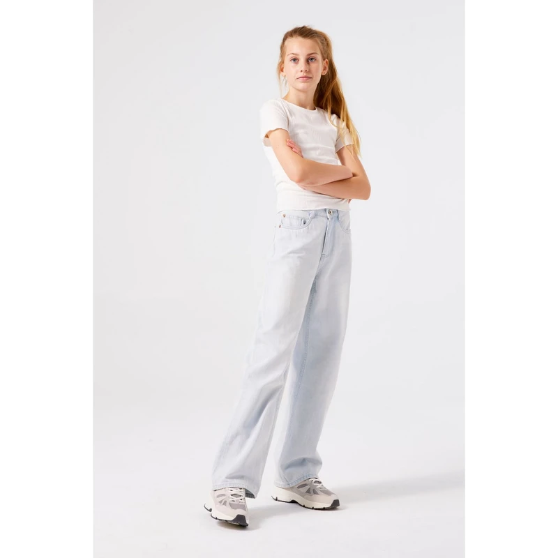 Meisjes Jeans 577 Garcia BLEACHED BLUE DENIM