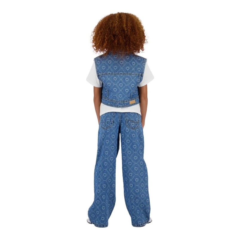Meisjes Jeans Cassie KGD42006 Vingino MID BLUE DENIM