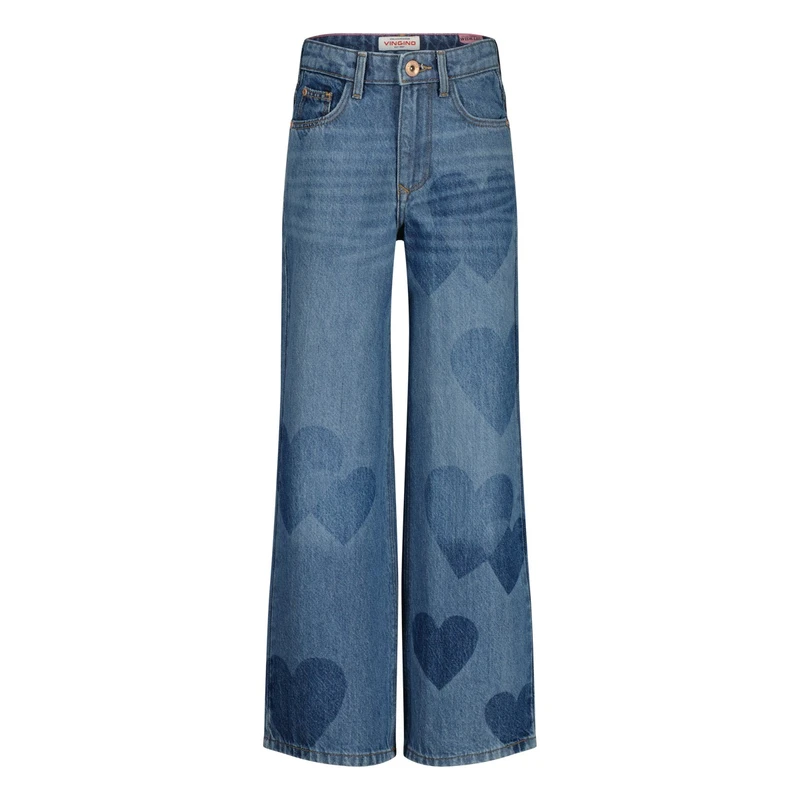 Meisjes Jeans Cassie KGD42011 Vingino LIGHT BLUE DENIM