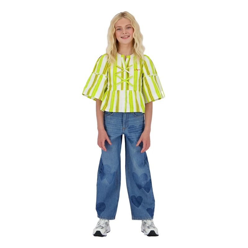 Meisjes Jeans Cassie KGD42011 Vingino LIGHT BLUE DENIM