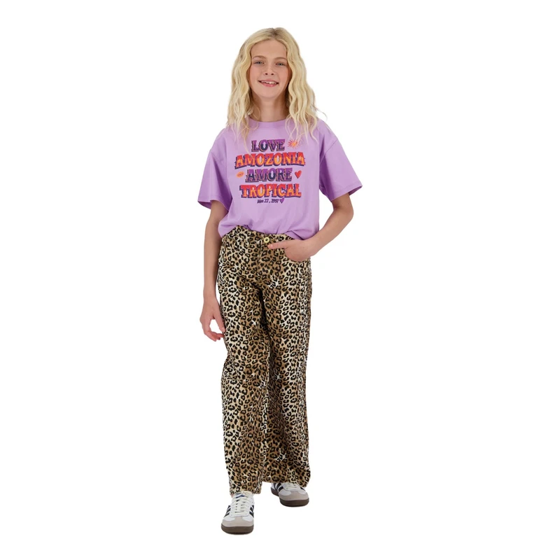 Meisjes Jeans Cassie KGD42019 Vingino BRUIN DESSIN
