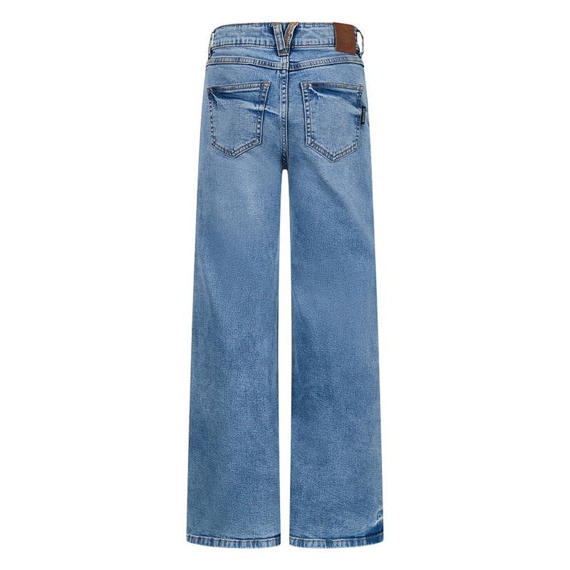 Meisjes Jeans Celeste Wide Retour MID BLUE DENIM