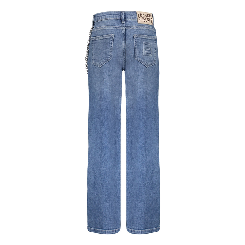 Meisjes Jeans FL25001 Attitude Frankie & Liberty MID BLUE DENIM