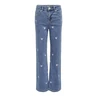 Meisjes Jeans KOGJUICY WIDE LEG HEART EMB JEANS N