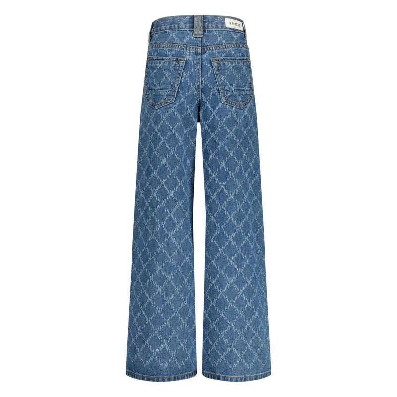 Meisjes Jeans R125KGD42001 Monaco Raizzed MID BLUE DENIM