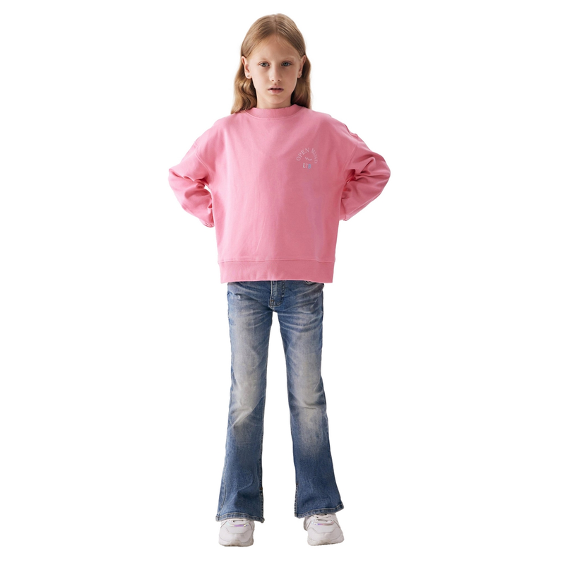 Meisjes Jeans Rosie G Rosen LTB MID BLUE DENIM