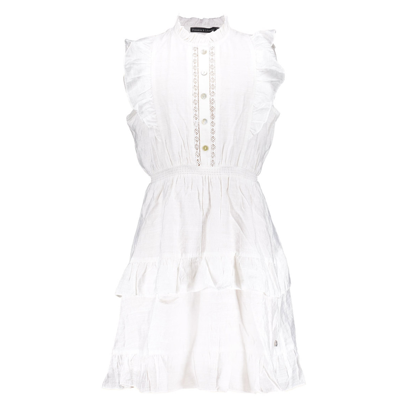 Meisjes Jurk FL25211 Rosette Frankie & Liberty Wit
