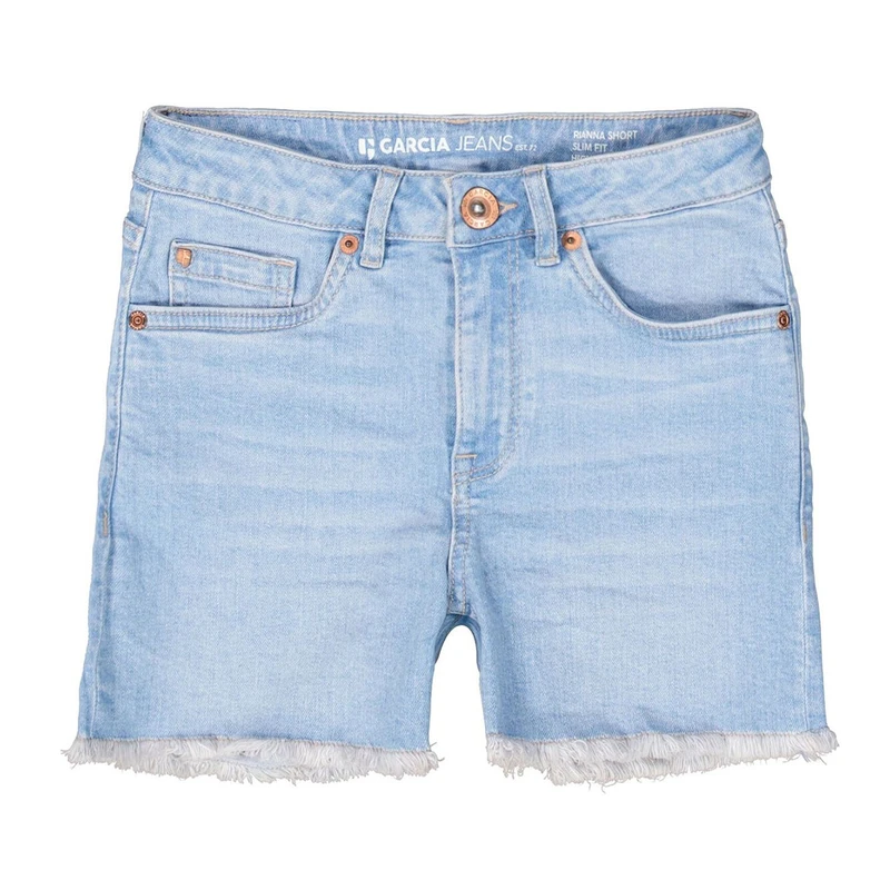 Meisjes Short 513 Garcia BLEACHED BLUE DENIM