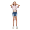 Meisjes Short Blue denim wash