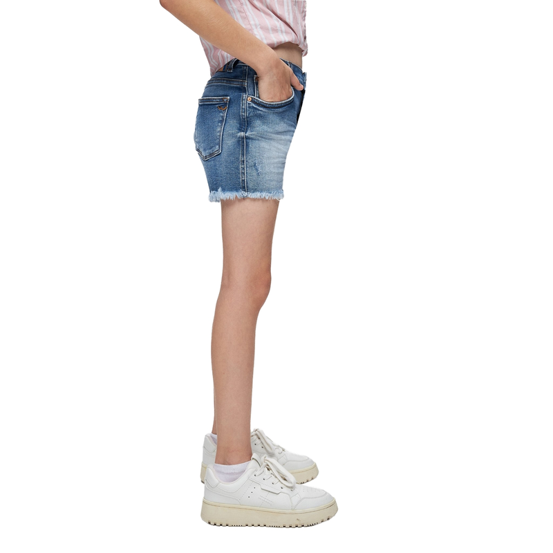 Meisjes Short Blue denim wash LTB MID BLUE DENIM