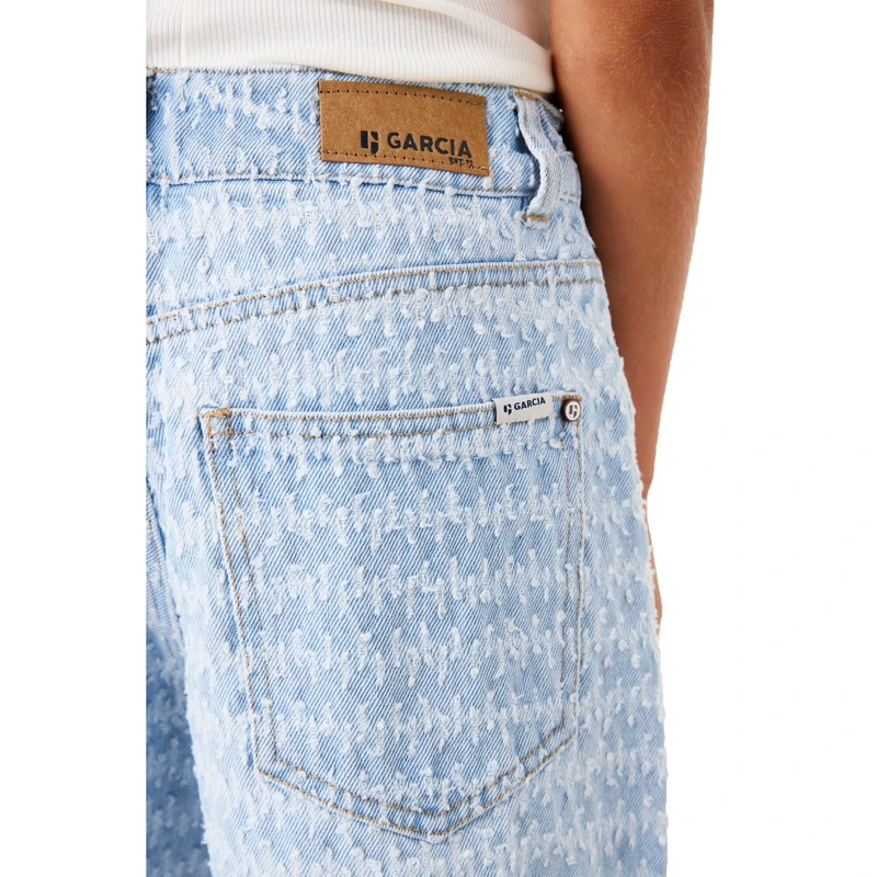 Meisjes Short D52531 Garcia LIGHT BLUE DENIM
