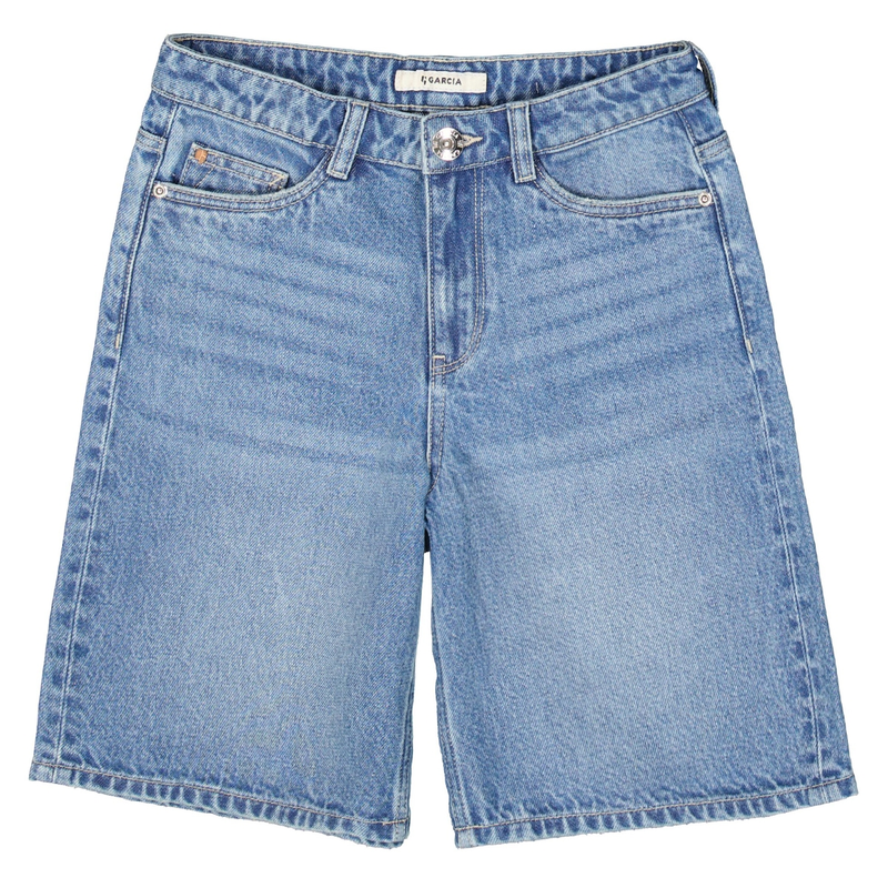 Meisjes Short D52538 Garcia MID BLUE DENIM