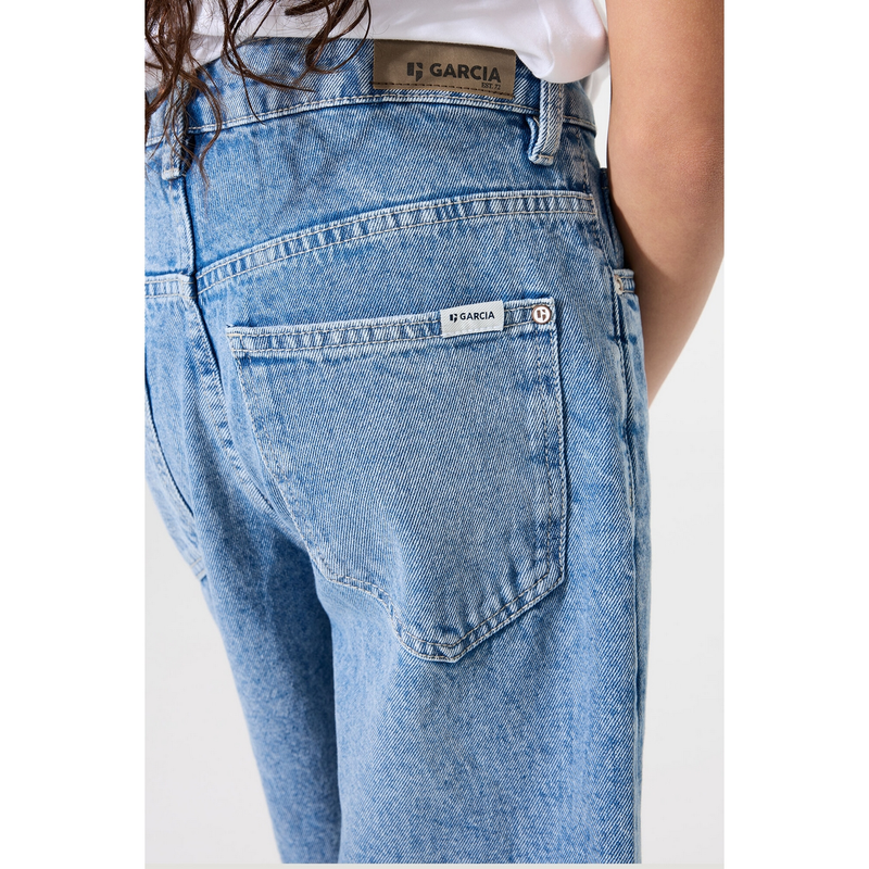Meisjes Short D52538 Garcia MID BLUE DENIM