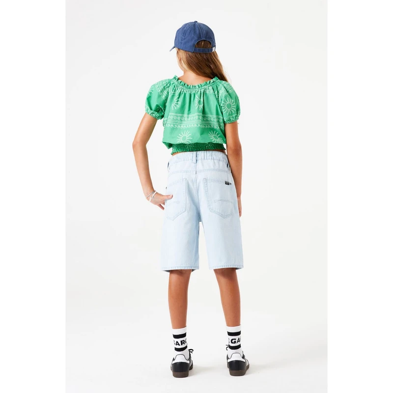 Meisjes Short D52538 Garcia BLEACHED BLUE DENIM