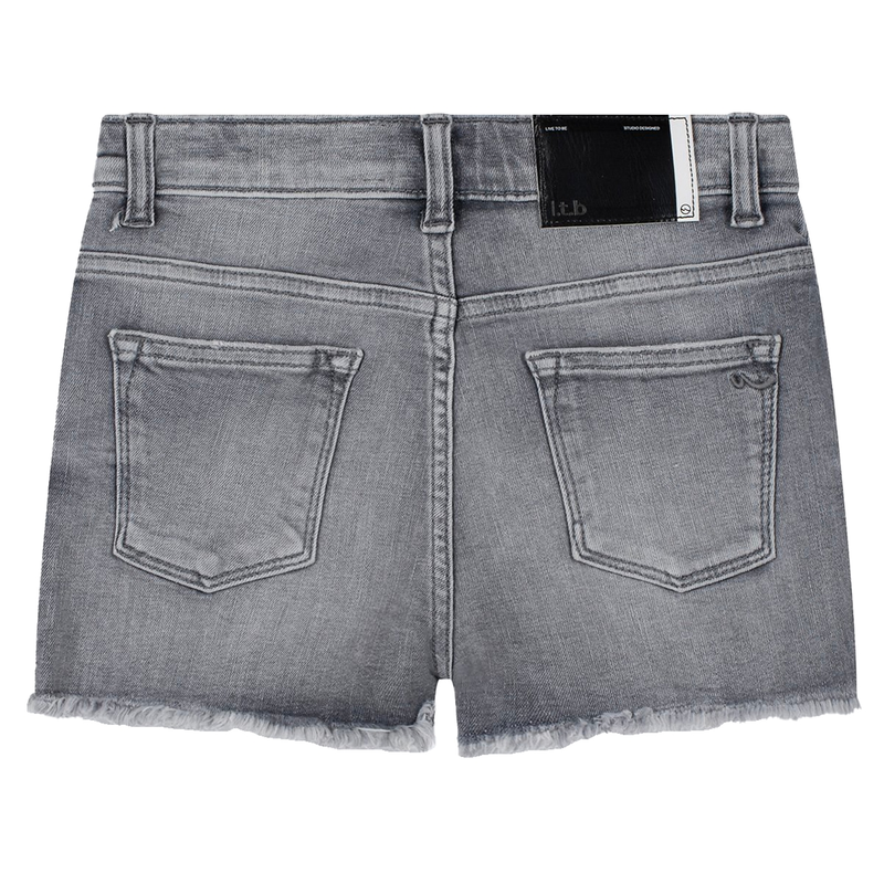 Meisjes Short Layla G Maleya wash LTB GREY DENIM