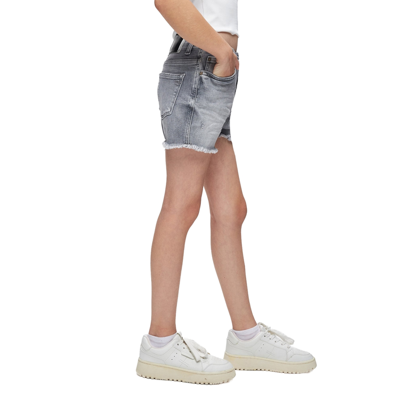 Meisjes Short Layla G Maleya wash LTB GREY DENIM