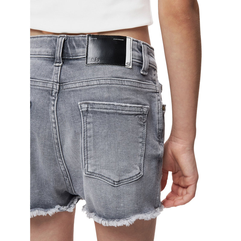 Meisjes Short Layla G Maleya wash LTB GREY DENIM