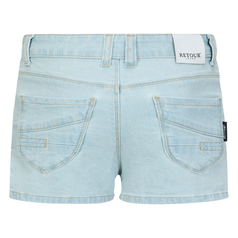 Meisjes Short Mette Retour LIGHT BLUE DENIM