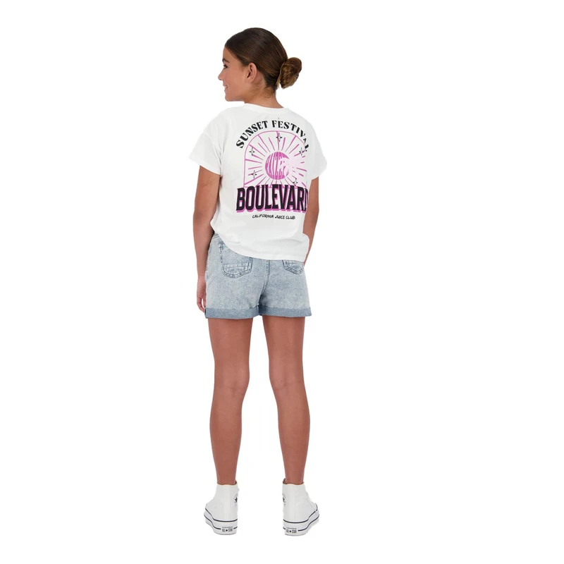 Meisjes Short R125KGD46003 Raizzed LIGHT BLUE DENIM