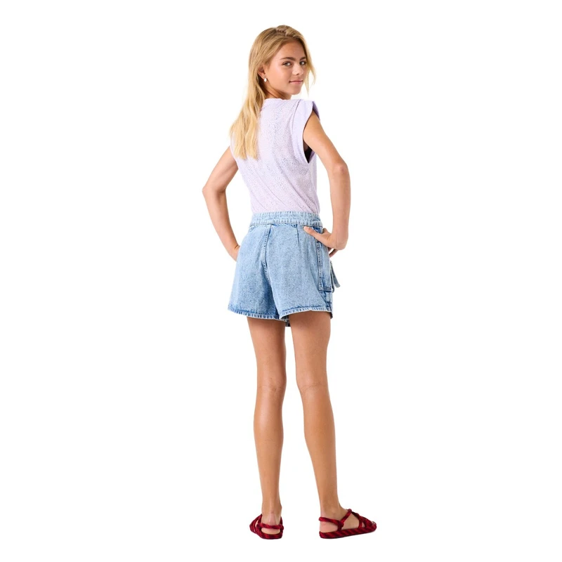 Meisjes Skort B52522 Garcia MID BLUE DENIM