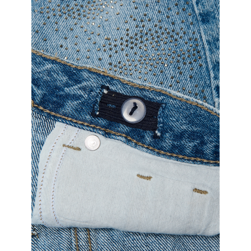 Meisjes Skort KOGSTELLA Only BLEACHED BLUE DENIM