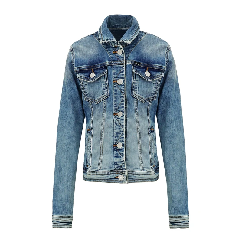 Meisjes Spijkerjack Eliza G Blenda LTB MID BLUE DENIM